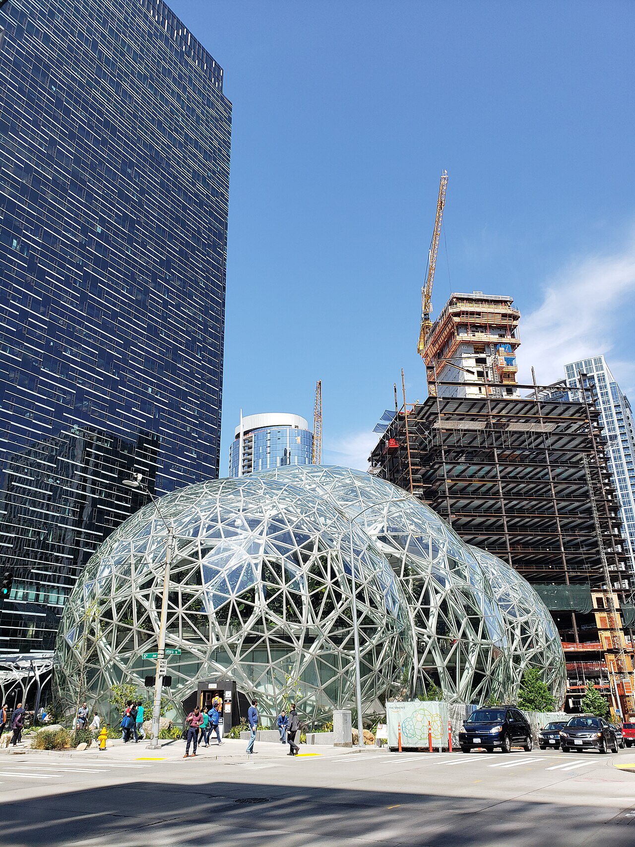 西雅圖亞馬遜總部 Amazon Spheres 球形建築外觀