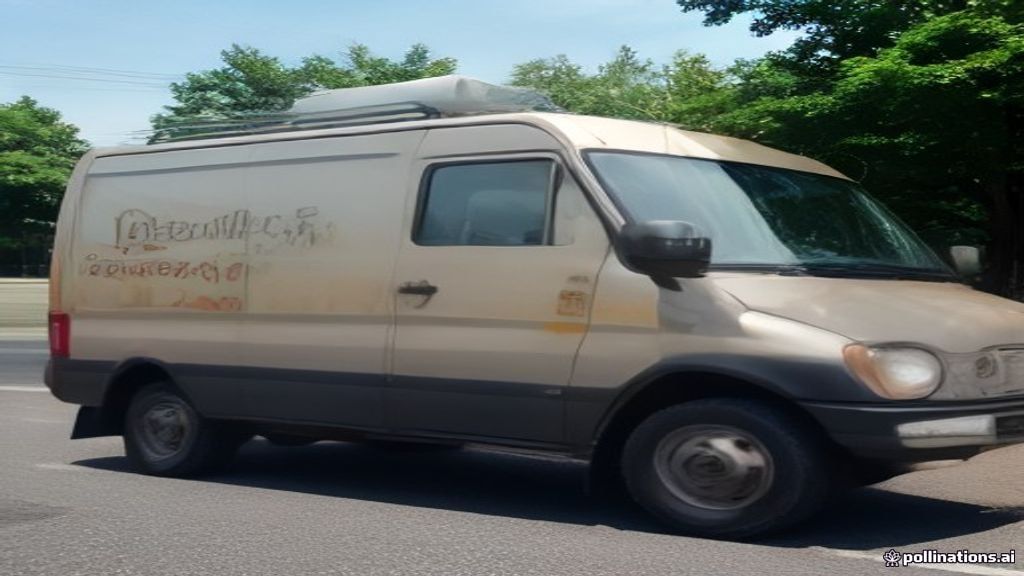 快遞貨車與包裹配送（AI 生成示意圖）